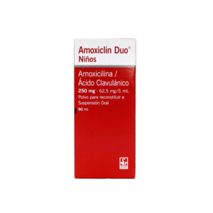 AMOXICLIN DUO NIÑOS FRASCO X 90 ML (AMOXICILINA+CLAVULANICO ACIDO)