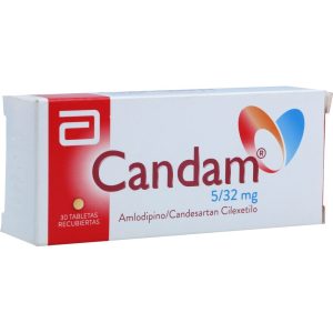 CANDAM 5/32 MG CAJA X 30 TAB (AMLODIPINO+CANDESARTAN)
