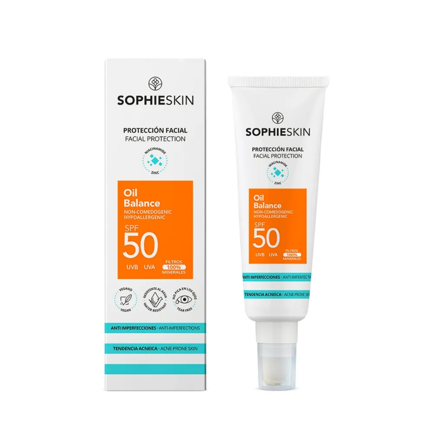 SOPHIESKIN SOLAR PROTECTOR ACNÉ OIL BALANCE SPF 50 TUBO X 50 ML (PROTECTOR SOLAR PARA ADULTOS) (PROTECTOR SOLAR PARA ADULTOS)