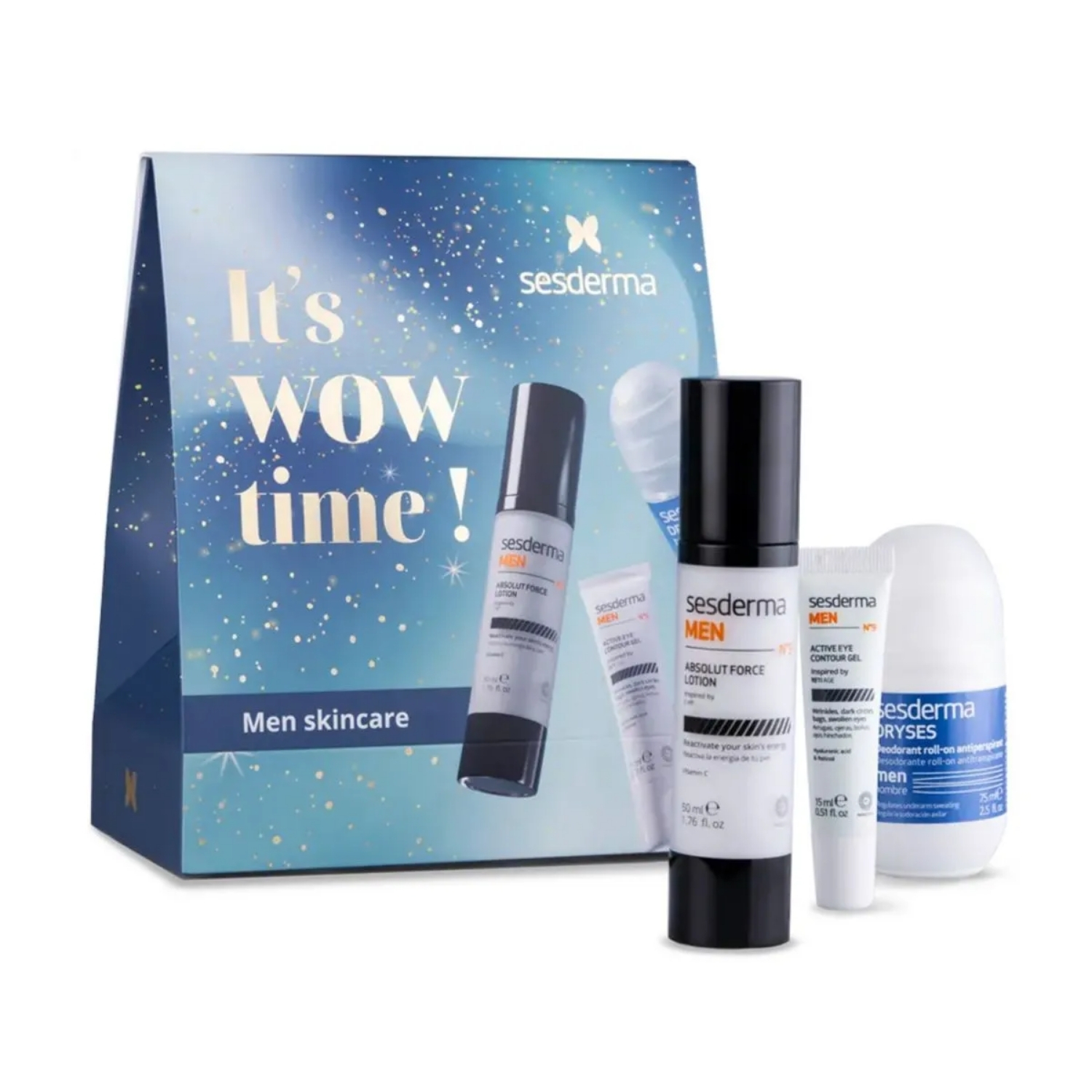 KIT MEN SKINCARE SESDERMA MEN LOTION+SESDERMA MEN CONTORNO OJOS+DRYSES MEN KIT (NO APLICA)