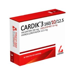 CARDIK 3 160/10/12.5 MG X 30 TAB