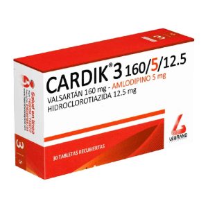 CARDIK 3 160/5/12.5 MG X 30 TAB