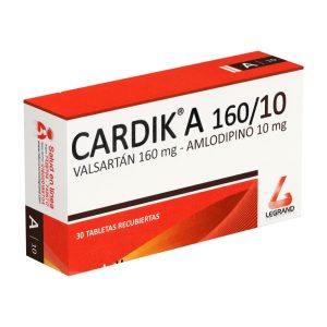 CARDIK A 160/10 MG X 30 TAB (AMLODIPINO+VALSARTAN)