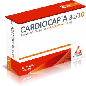 CARDIOCAP A 80/10 MG X 30 TAB (AMLODIPINO+TELMISARTAN)