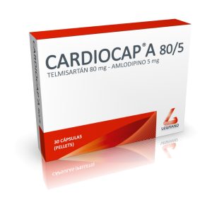 CARDIOCAP A 80/5 MG X 30 TAB (AMLODIPINO+TELMISARTAN)