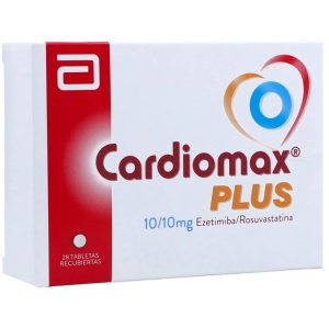 CARDIOMAX PLUS 10/10 MG CAJA X 28 TAB (EZETIMIBA+ROSUVASTATINA)
