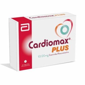 CARDIOMAX PLUS 10/20 MG CAJA X 28 TAB (EZETIMIBA+ROSUVASTATINA)
