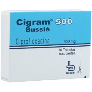 CIGRAM 500 MG CAJA X 10 TAB (CIPROFLOXACINO)