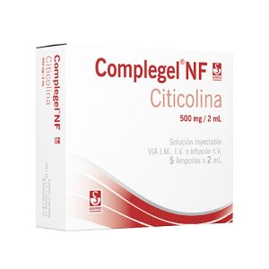 COMPLEGEL NF 500 MG CAJA X 5 AMP X 2 ML (CITICOLINA)
