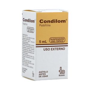 CONDILOM SOLUCION TOPICA FRASCO X 5 ML (PODOFILINA)