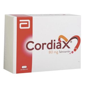 CORDIAX 80 MG CAJA X 30 TAB (TELMISARTAN)