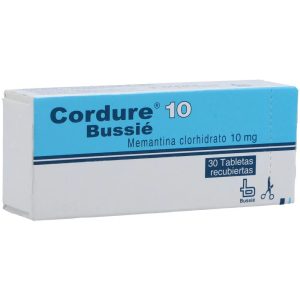 CORDURE 10 MG CAJA X 30 TAB (MEMANTINA CLORHIDRATO)