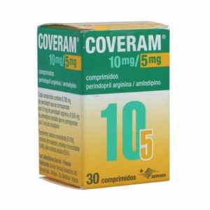 COVERAM 10/5 MG X 30 COMP (AMLODIPINO+PERINDOPRIL)