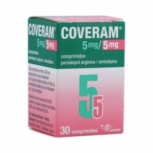 COVERAM 5/5 MG X 30 COM (AMLODIPINO+PERINDOPRIL)