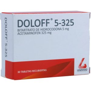 DOLOFF 5/325 CAJA X 30 TAB (ACETAMINOFEN+HIDROCODONA)