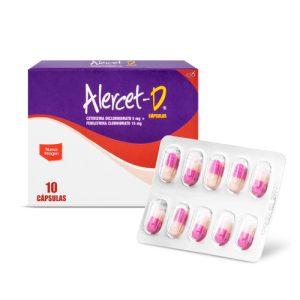 ALERCET D CAPSULAS CAJA X 10 CAP (CETIRIZINA+FENILEFRINA)