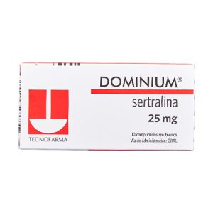 DOMINIUM 25 MG X 10 COM (SERTRALINA)