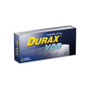 DURAX VSD 20 MG CAJA X 2 TAB (TADALAFILO)