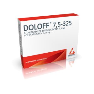 DOLOFF 7.5/ 325 MG X 10 TAB (ACETAMINOFEN+HIDROCODONA) (ACETAMINOFEN+HIDROCODONA)