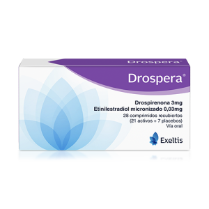 DROSPERA 3MG + 0,030 MG CJA X 28 CJA X 28 COMP (DROSPIRENONA+ETINILESTRADIOL) (DROSPIRENONA+ETINILESTRADIOL)