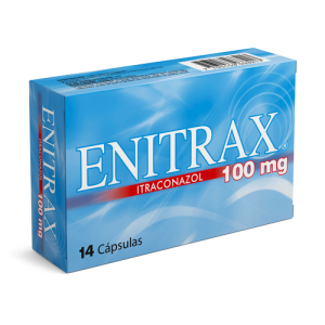 ENITRAX 100 MG CAJA X 14 CAP (ITRACONAZOL)