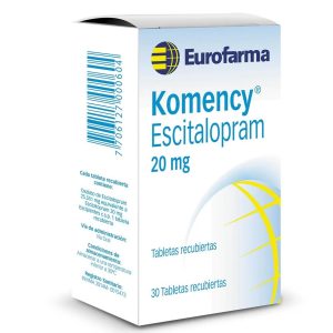 KOMENCY 20 MG CAJA X 30 TAB (ESCITALOPRAM)