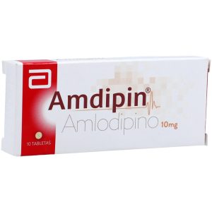 AMDIPIN 10 MG CAJA X 10 TAB (AMLODIPINO)