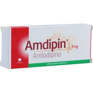 AMDIPIN 5 MG CAJA X 30 TAB (AMLODIPINO)
