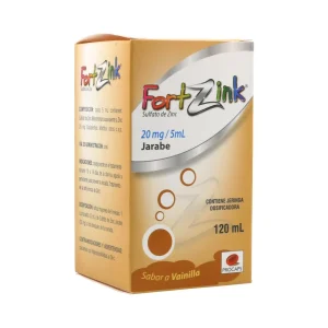 FORTZINK 20 MG/5ML JARABE FRASCO X 120 ML (ZINC SULFATO)