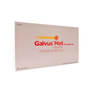 GALVUS MET 50/850 MG CAJA X 28 COM (METFORMINA+VILDAGLIPTINA)