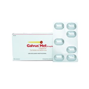 GALVUS MET 50/850 MG CAJA X 56 COM (METFORMINA+VILDAGLIPTINA)
