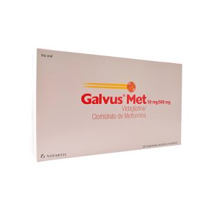 GALVUS MET 50/500 MG CAJA X 28 COM (METFORMINA+VILDAGLIPTINA)