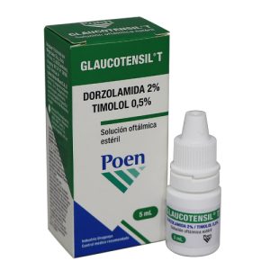 GLAUCOTENSIL T FRASCO X 5 ML (DORZOLAMIDA+TIMOLOL) (DORZOLAMIDA+TIMOLOL)