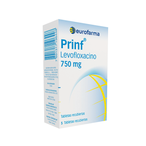 PRINF 750 MG CAJA X 5 TAB (LEVOFLOXACINO)