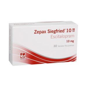 ZEPAX 10 MG CAJA X 30 TAB (ESCITALOPRAM)