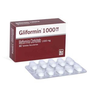 GLIFORMIN 1000 MG CAJA X 30 TAB (METFORMINA)