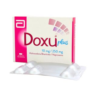 DOXU PLUS 10/250 MG CAJA X 10 TAB (HIDROCODONA+NAPROXENO)