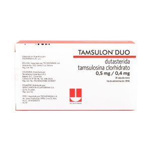 TAMSULON DUO CAJA X 30 CAP (DUTASTERIDA+TAMSULOSINA CLORHIDRATO)