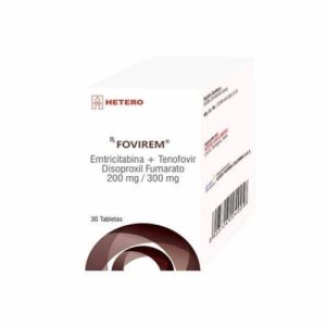 FOVIREM TENOFOVIR 300 MG + EMTRICITABINA 200 MG CAJA X 30 TAB