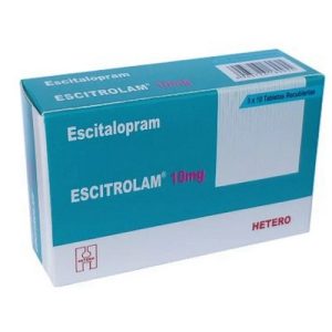 ESCITROLAM ECITALOPRAM 10 MG CAJA X 30 TAB (ESCITALOPRAM)