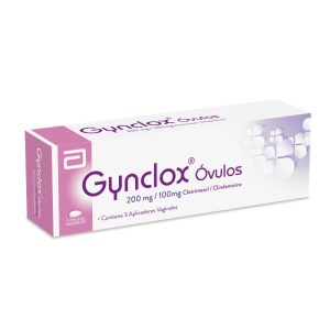 GYNCLOX 200/100 MG X 3 ÓVULOS VAG (CLINDAMICINA+CLOTRIMAZOL)