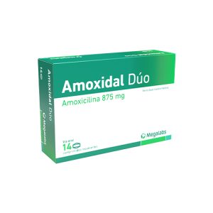 AMOXIDAL DUO 875 MG CAJA X 14 COMP (AMOXICILINA)