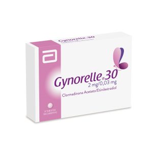 GYNORELLE 30 2/0.03 MG CAJA X 21 TAB (CLORMADINONA+ETINILESTRADIOL)