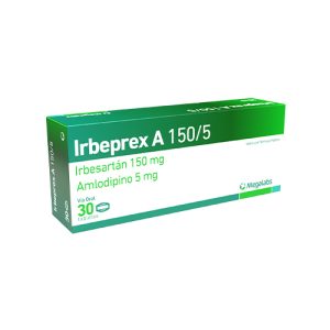IRBEPREX A 150/5 MG CAJA X 30 TAB (AMLODIPINO+IRBESARTAN) (AMLODIPINO+IRBESARTAN)