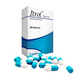 ITROL 100 MG CAJA X 28 CAPS (ITRACONAZOL)