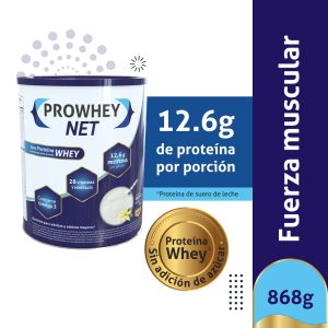 PROWHEY NET LATA X 868 G VAINILLA LATA X 868 G (FORMULAS POLIMERICAS NORMOCALORICAS)