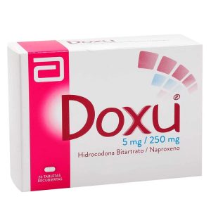 DOXU 5/250 MG CAJA X 20 TAB (HIDROCODONA+NAPROXENO)