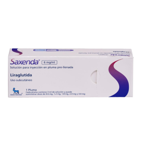 SAXENDA 6 MG/ML CAJA X 1 PLUMA (LIRAGLUTIDA) (LIRAGLUTIDA)