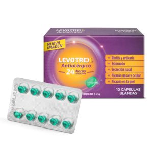 LEVOTREX CAJA X 10 CAP (LEVOCETIRIZINA)