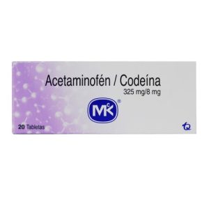 ACETAMINOFEN 325 + CODEINA 8MG MK CJA X 20 TAB (ACETAMINOFEN+CODEINA)